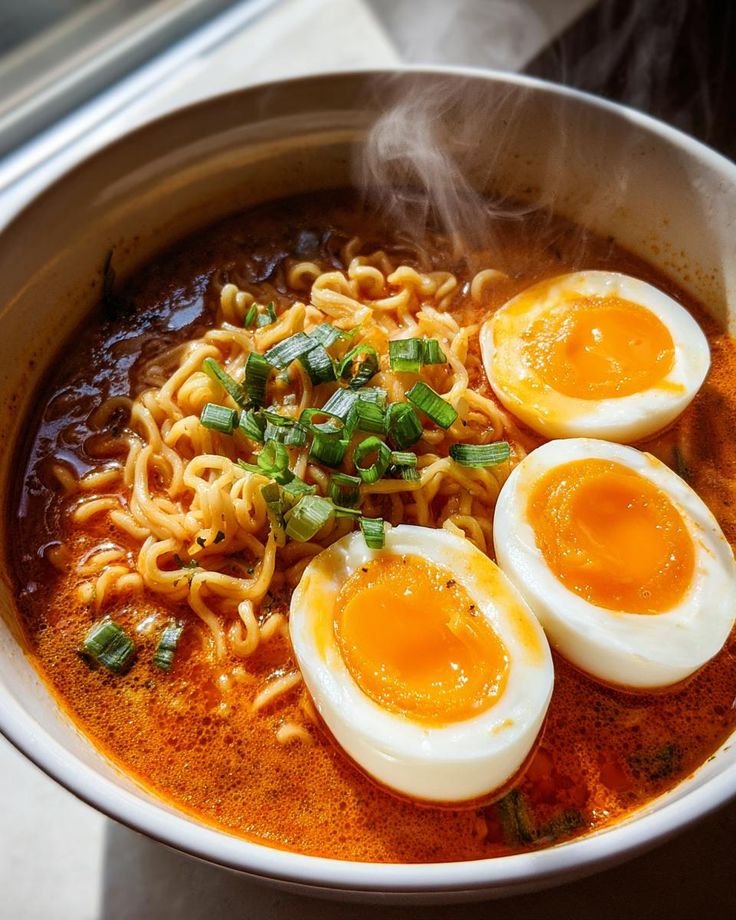 A finished bowl of tonkotsu ramen